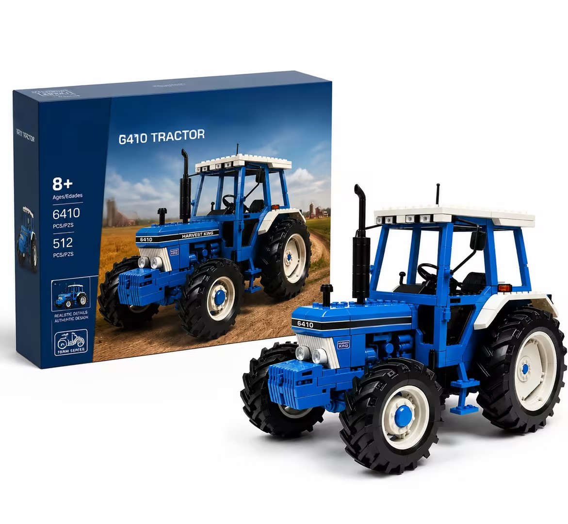 🚜6410 – Vintage Farm Tractor Brick Edition