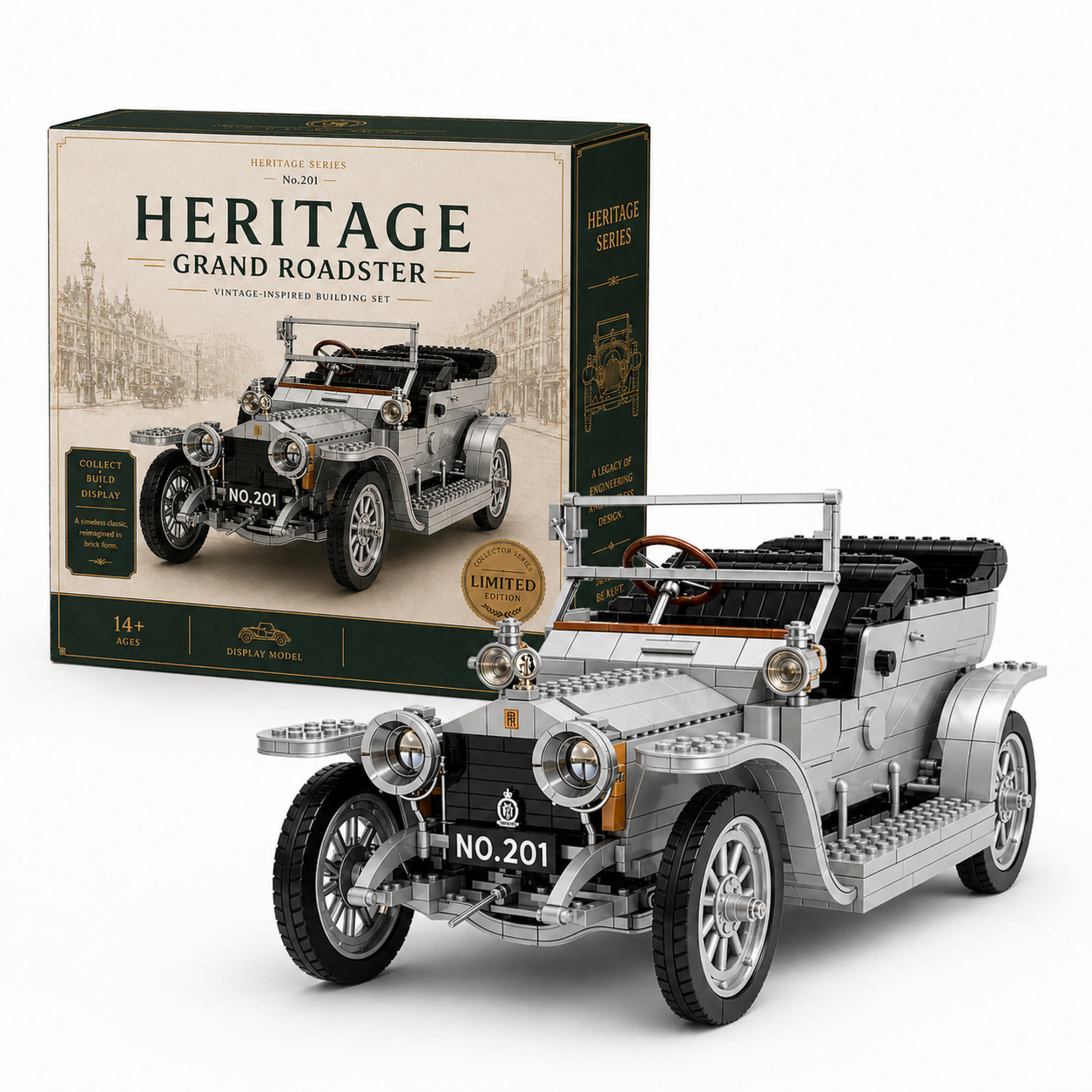 Heritage Grand Roadster Building Block Set – Limited Collector Edition