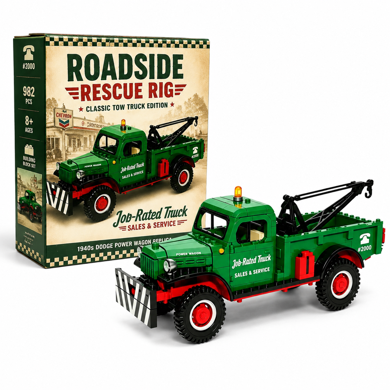 🚛 Roadside Rescue Rig – Classic Tow Truck Edition