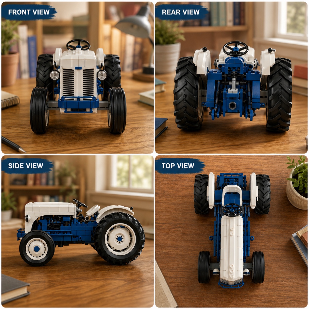 🚜Vintage farm tractor building block set – Heritage 1950s