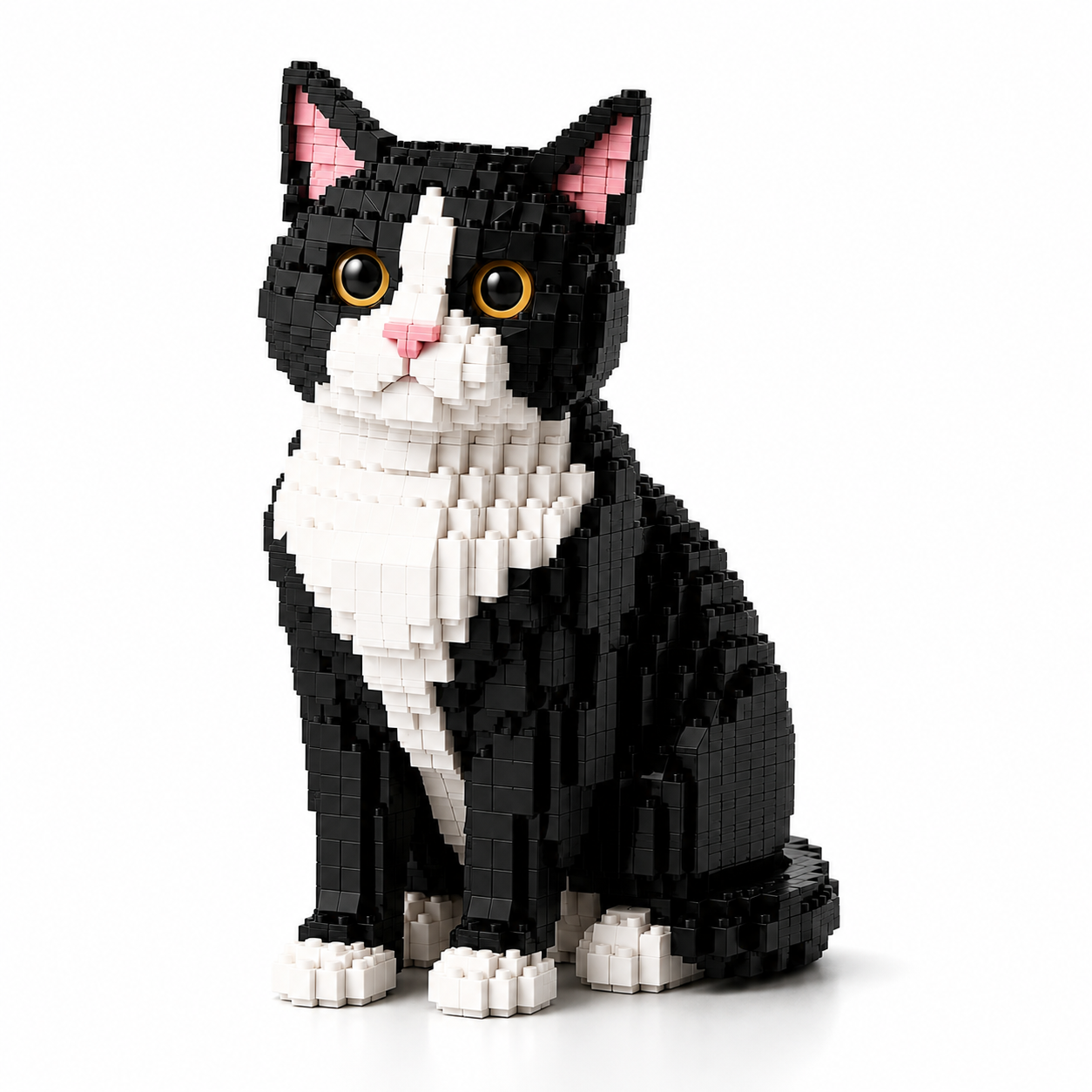 🐈Tuxedo Cat Building Blocks Set