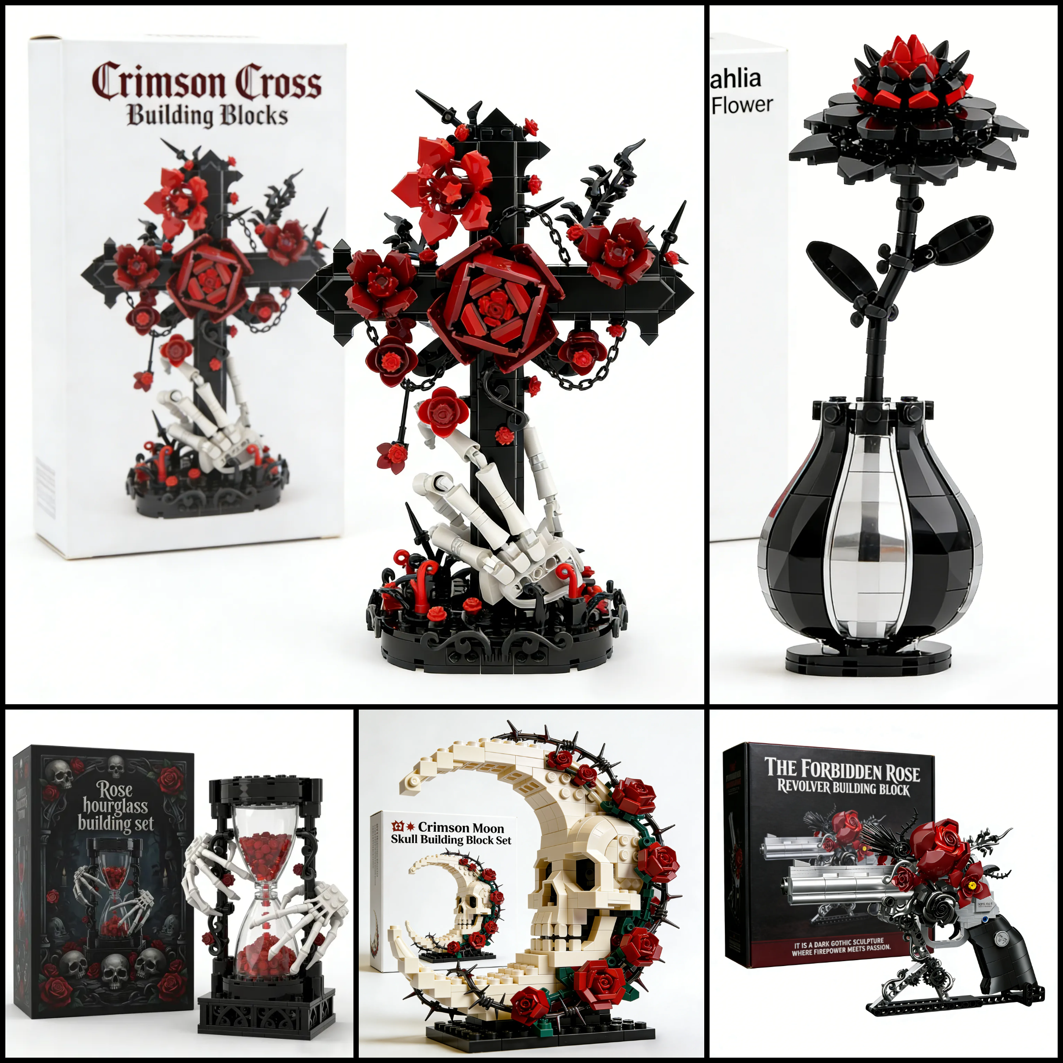 🌹🖤Midnight Rose – Gothic 2026 Limited Edition Brick Set