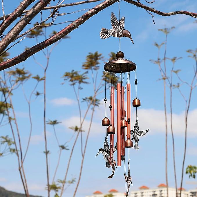 Hummingbird Wind Chimes-Retro Aluminum Bird Windchimes🐦
