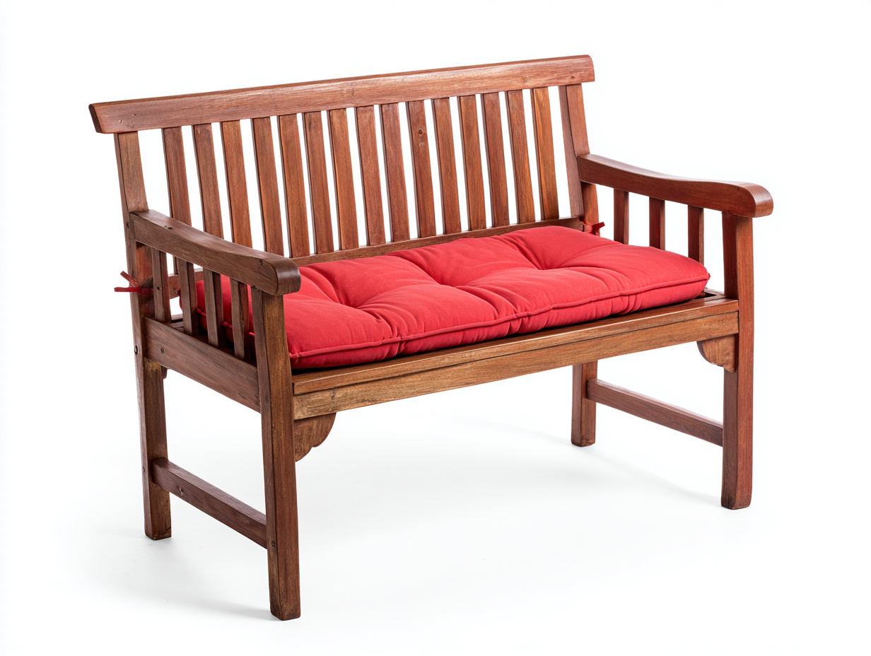 Bancos de jardín de madera 128x56x86 cm marrón y rojo - diseño clásico para exterior-Paroraliving