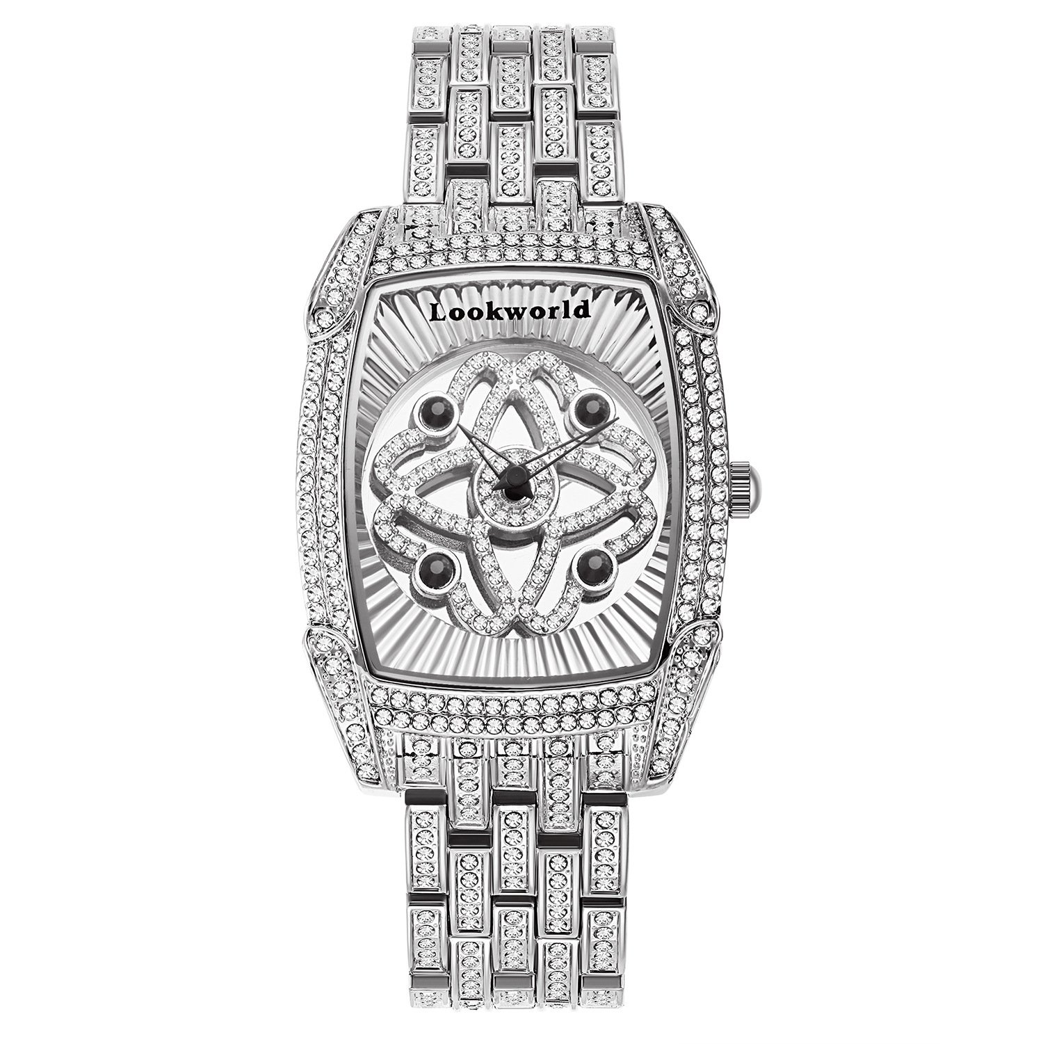 Rotating Crystal Dial Lucky Fashion Watch for Women