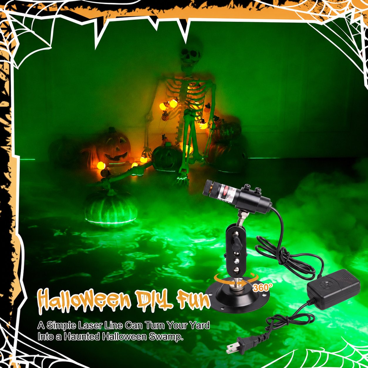 Green Swamp Module / Vertical Laser Projector for Halloween 🎃