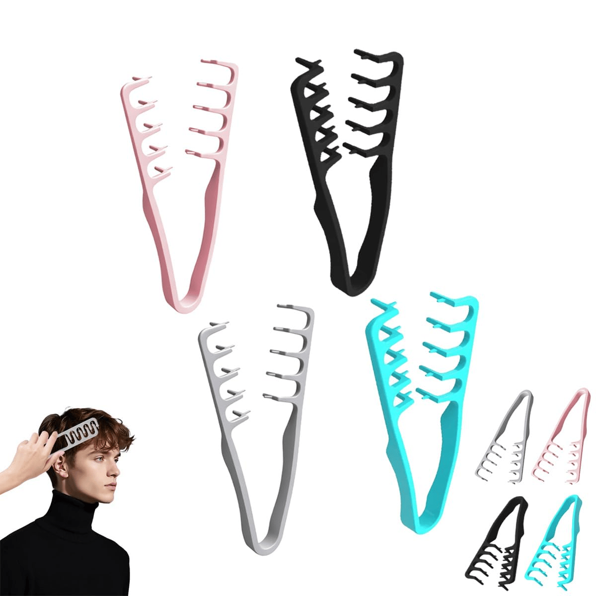 💇2026 Upgrade Volumizing Comb, Wide-Tooth Styling for Men & Women