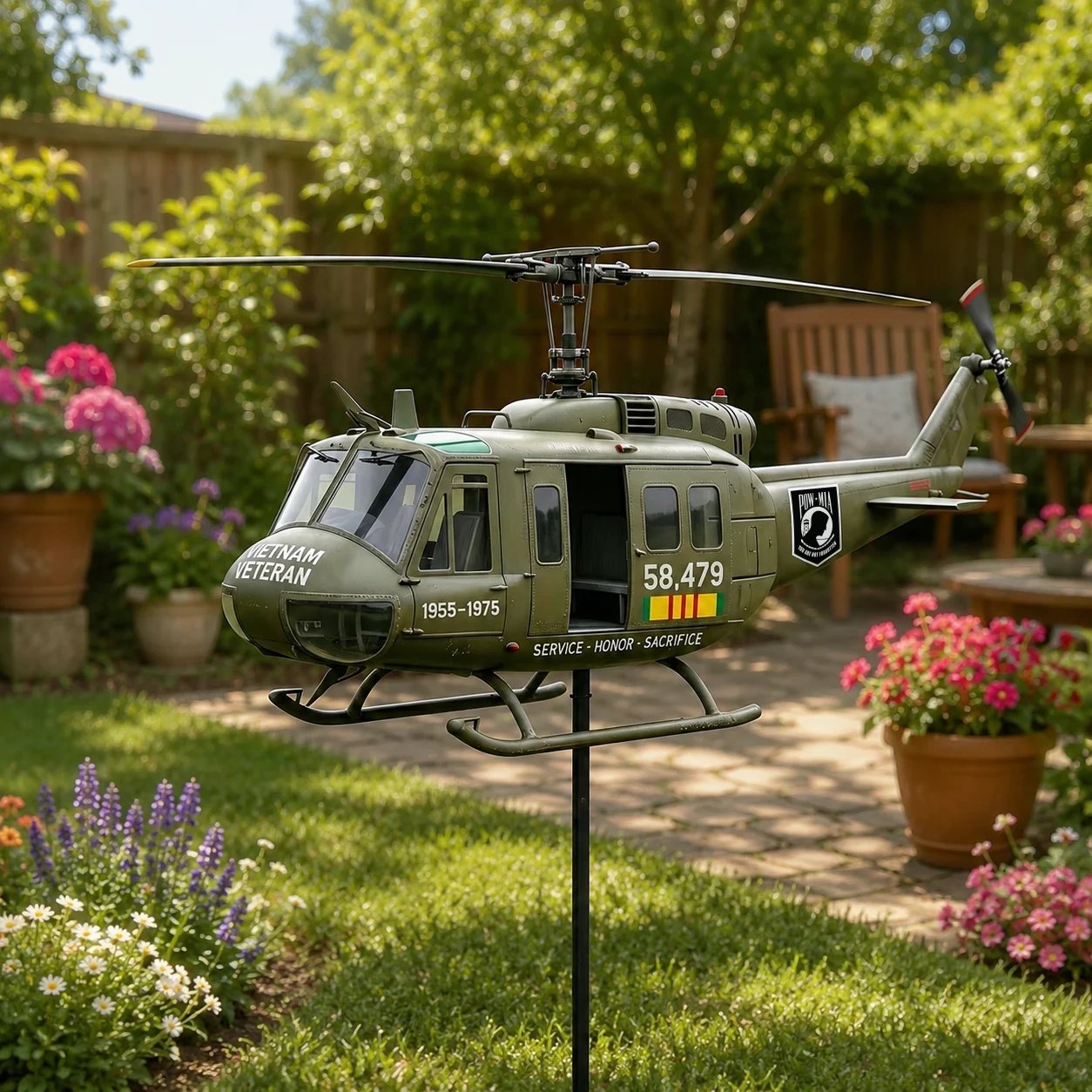 🎁Last Day Promo: 49% OFF 🎖️-Vietnam Veteran UH-1 Helicopter Wind Spinner- ✈️Buy 2 Free Shipping Today!