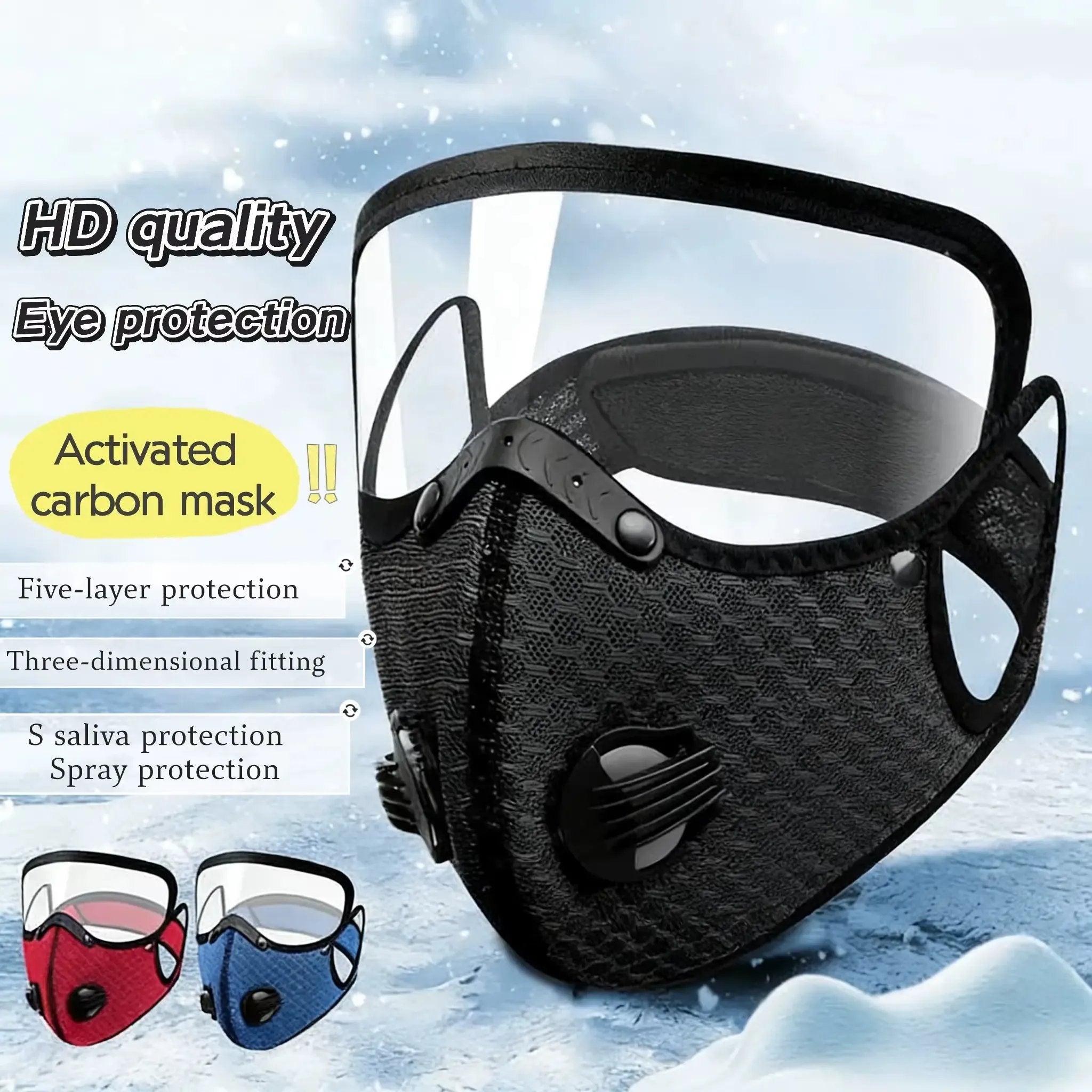 🔥LAST DAY 49% OFF - 💖Reusable Carbon Filter Dust Mask – Built for Active Lifestyles
