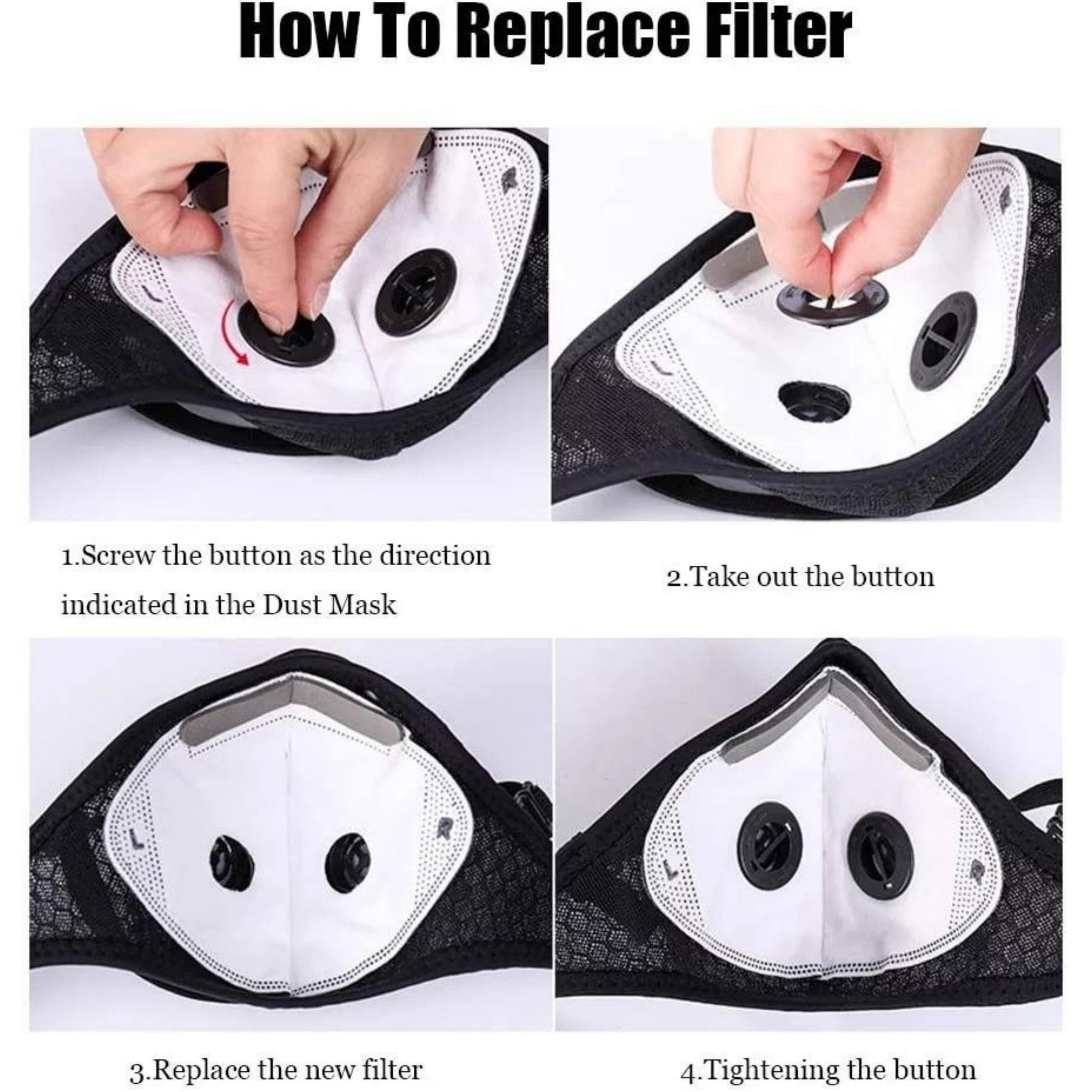 🔥LAST DAY 49% OFF - 💖Reusable Carbon Filter Dust Mask – Built for Active Lifestyles