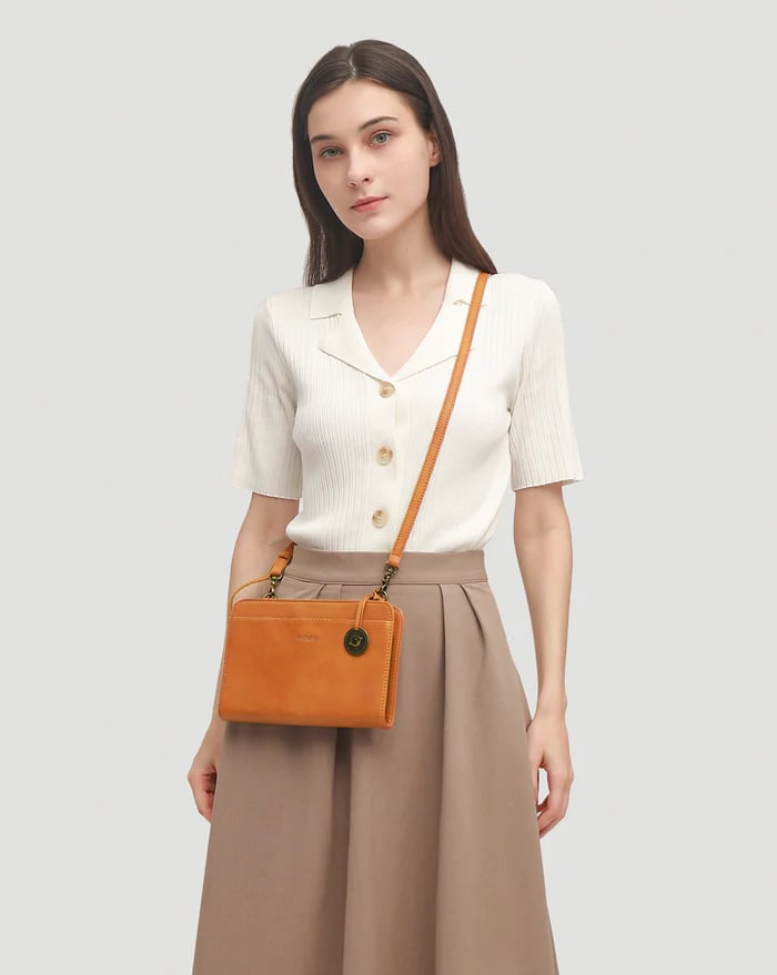 🔥LAST DAY 49% OFF - Bali Leather Crossbody Wallet /Handbag Purse