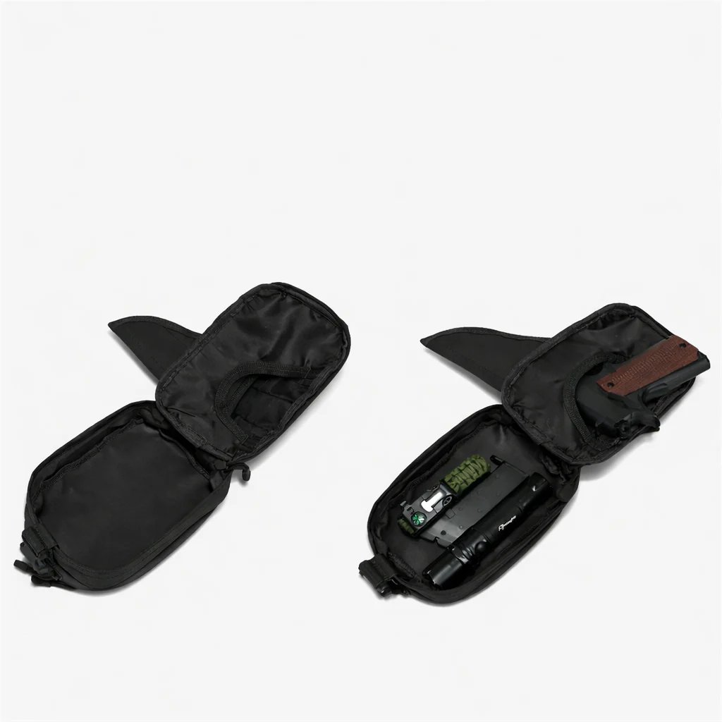 Multifunctional Concealed Carry Hip Bag with Rapid-Access Holster