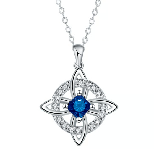 Mystical Birthstone Witches Knot Necklace – Natural Crystal🔮💞Protect Your Loved Ones