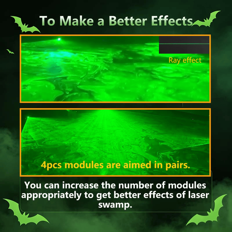 Green Swamp Module / Vertical Laser Projector for Halloween 🎃