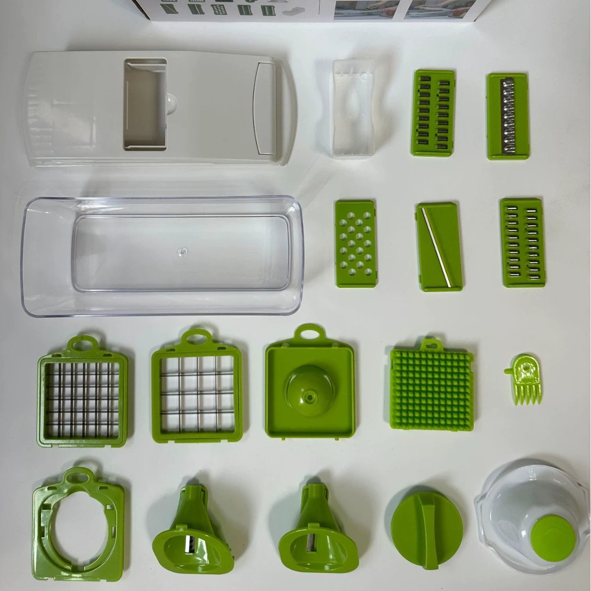 🏆Flash Sale⚡🥕 Professional Vegetable Chopper – 7-in-1 Multi-Cutter with Dishwasher-Safe Blades!