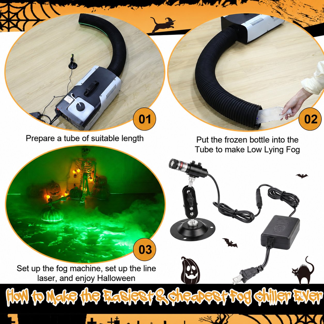 Green Swamp Module / Vertical Laser Projector for Halloween 🎃