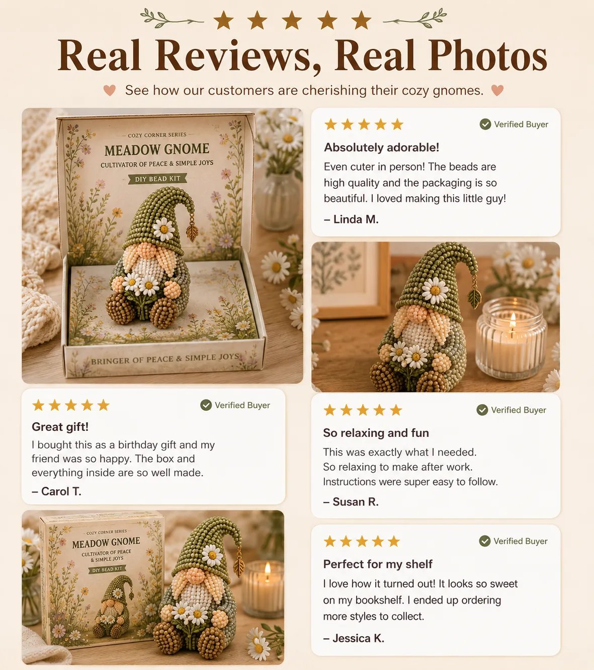 🔥LAST DAY 50% OFF -- 💕Cozy Gnome DIY Bead Kit Collection– Collect All 12 Gnome