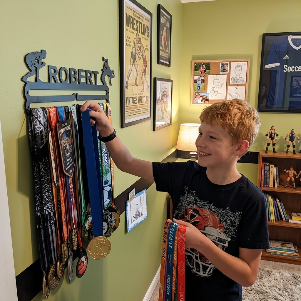 Personalized Sports Medal Hanger