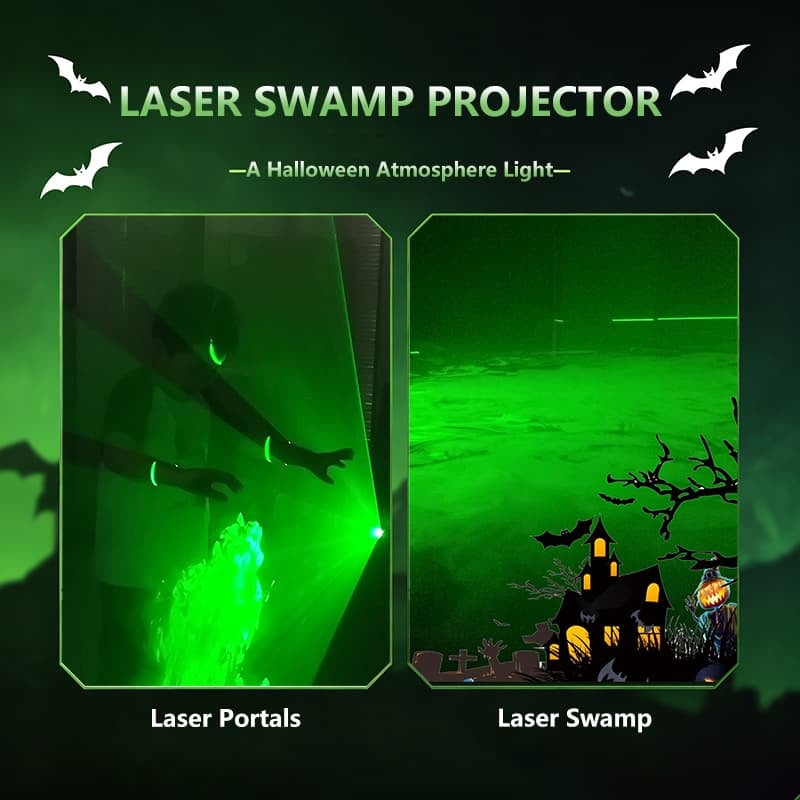 Green Swamp Module / Vertical Laser Projector for Halloween 🎃