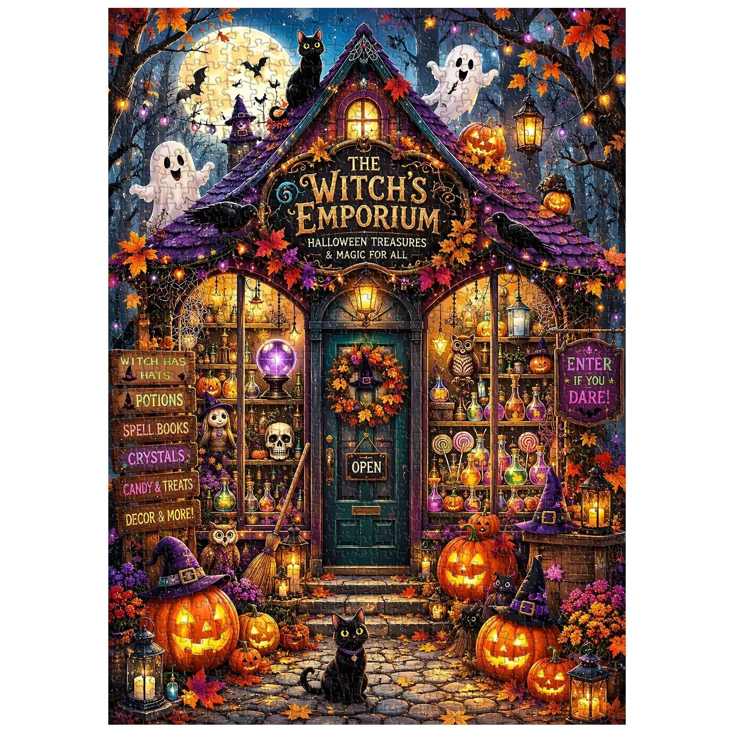 🔥49% Off Last Day - 👻The Witch’s Emporium Jigsaw Puzzle 1000 Pieces