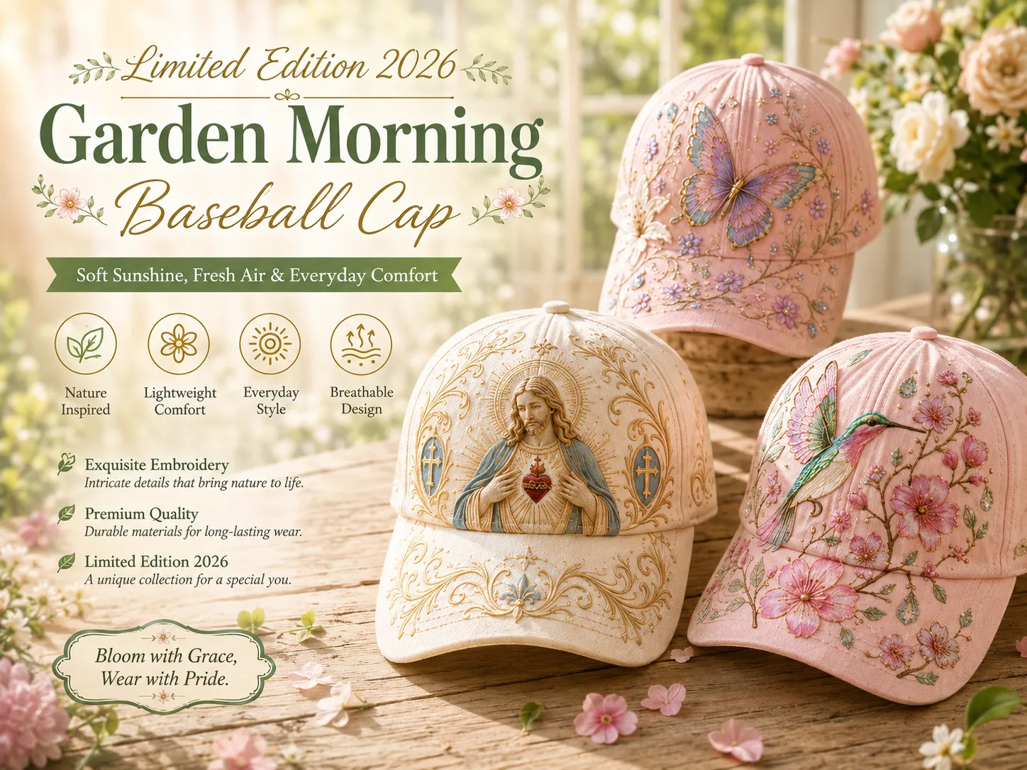 🌸🌿Garden Morning Cap  (✨2026 Limited Edition)