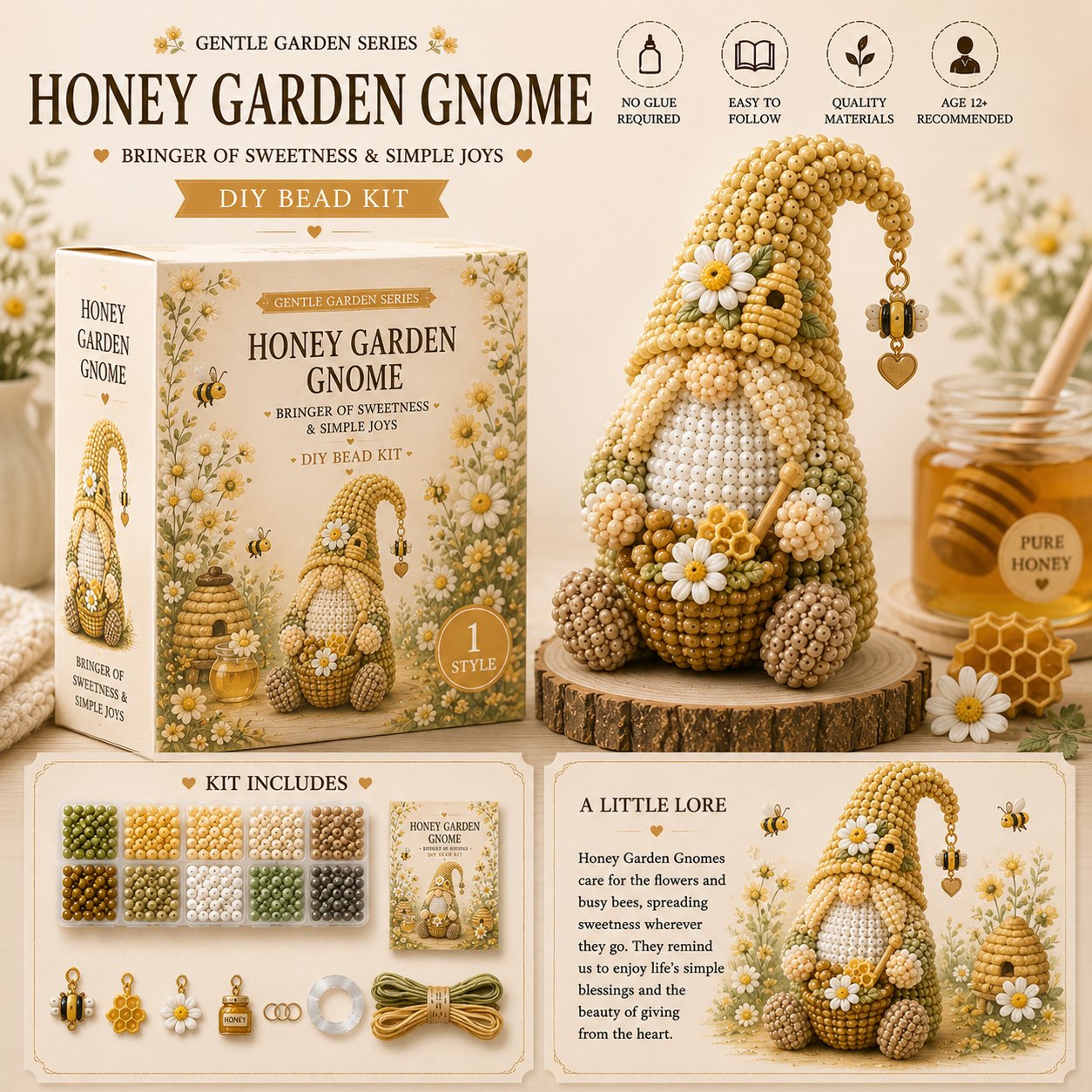 🔥LAST DAY 50% OFF -- 💕Cozy Gnome DIY Bead Kit Collection– Collect All 12 Gnome