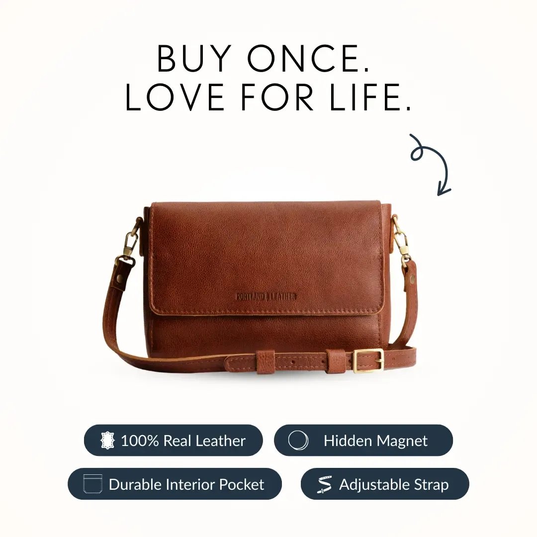 🔥LAST DAY 49% OFF- 👜 Premium Leather Crossbody Bag – Minimalist Style, Everyday Essential