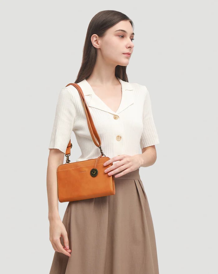 🔥LAST DAY 49% OFF - Bali Leather Crossbody Wallet /Handbag Purse