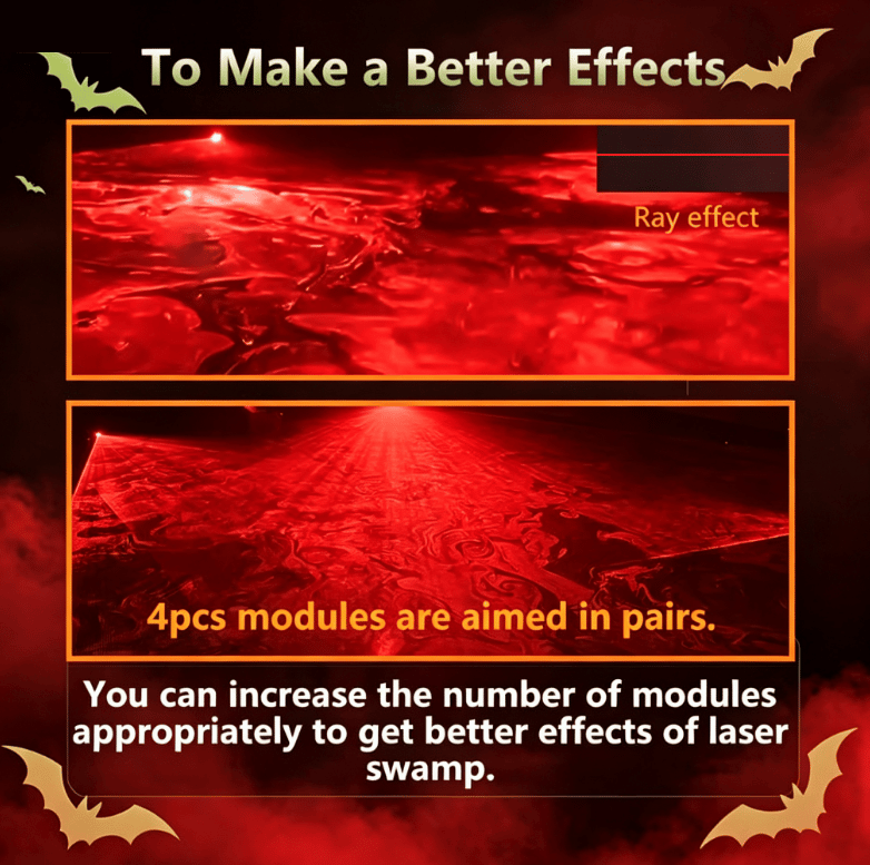 Green Swamp Module / Vertical Laser Projector for Halloween 🎃