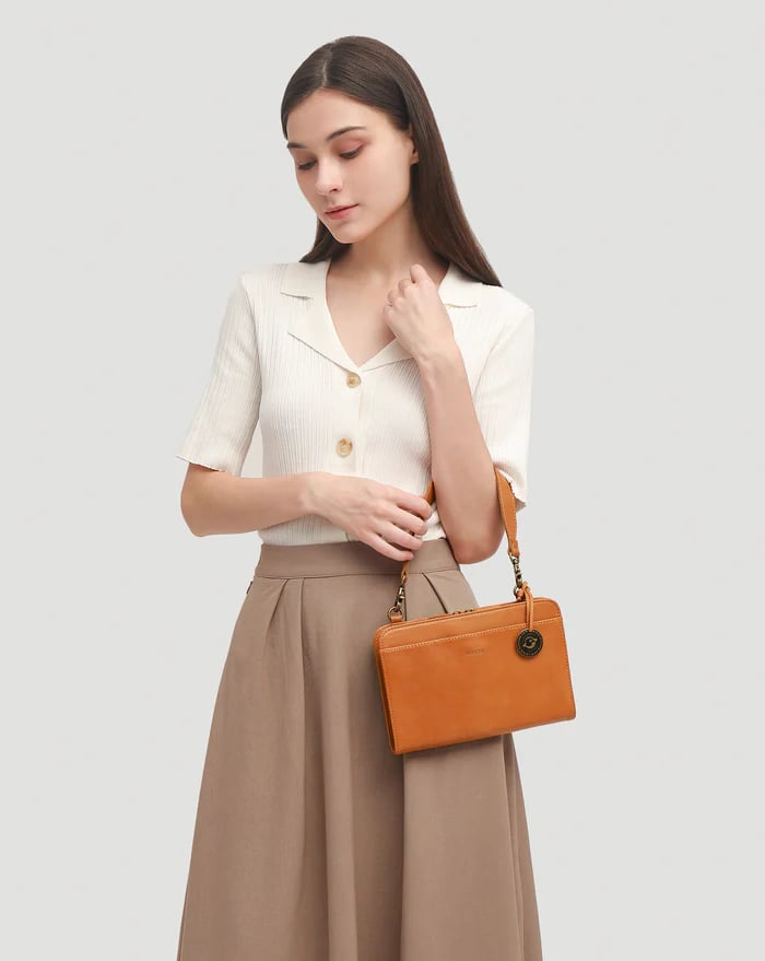 🔥LAST DAY 49% OFF - Bali Leather Crossbody Wallet /Handbag Purse