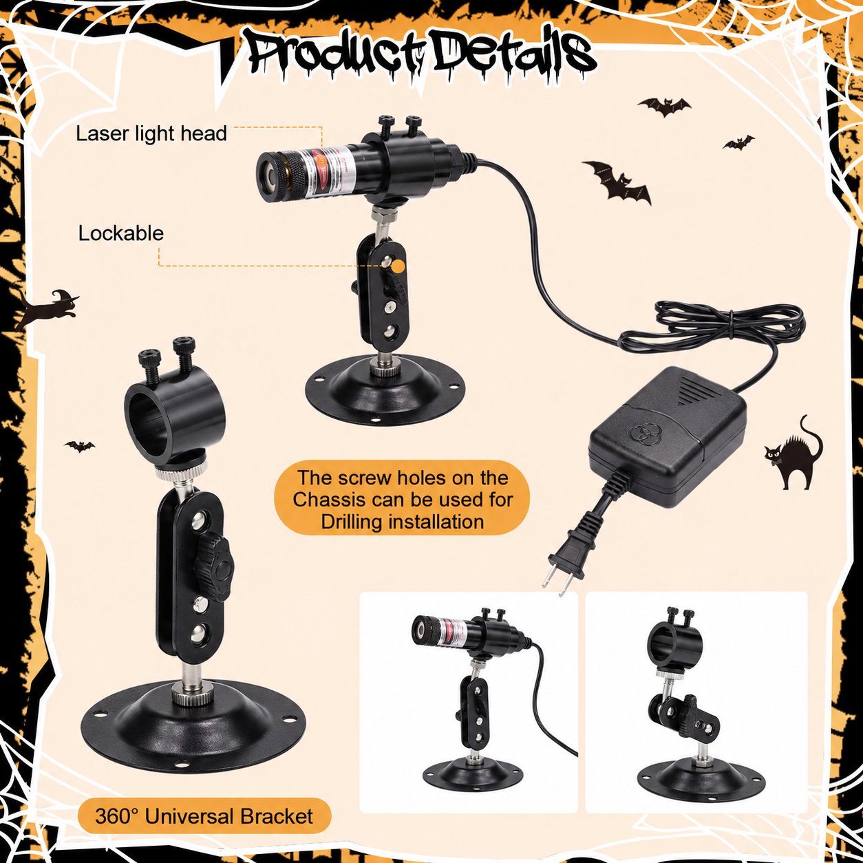 Green Swamp Module / Vertical Laser Projector for Halloween 🎃