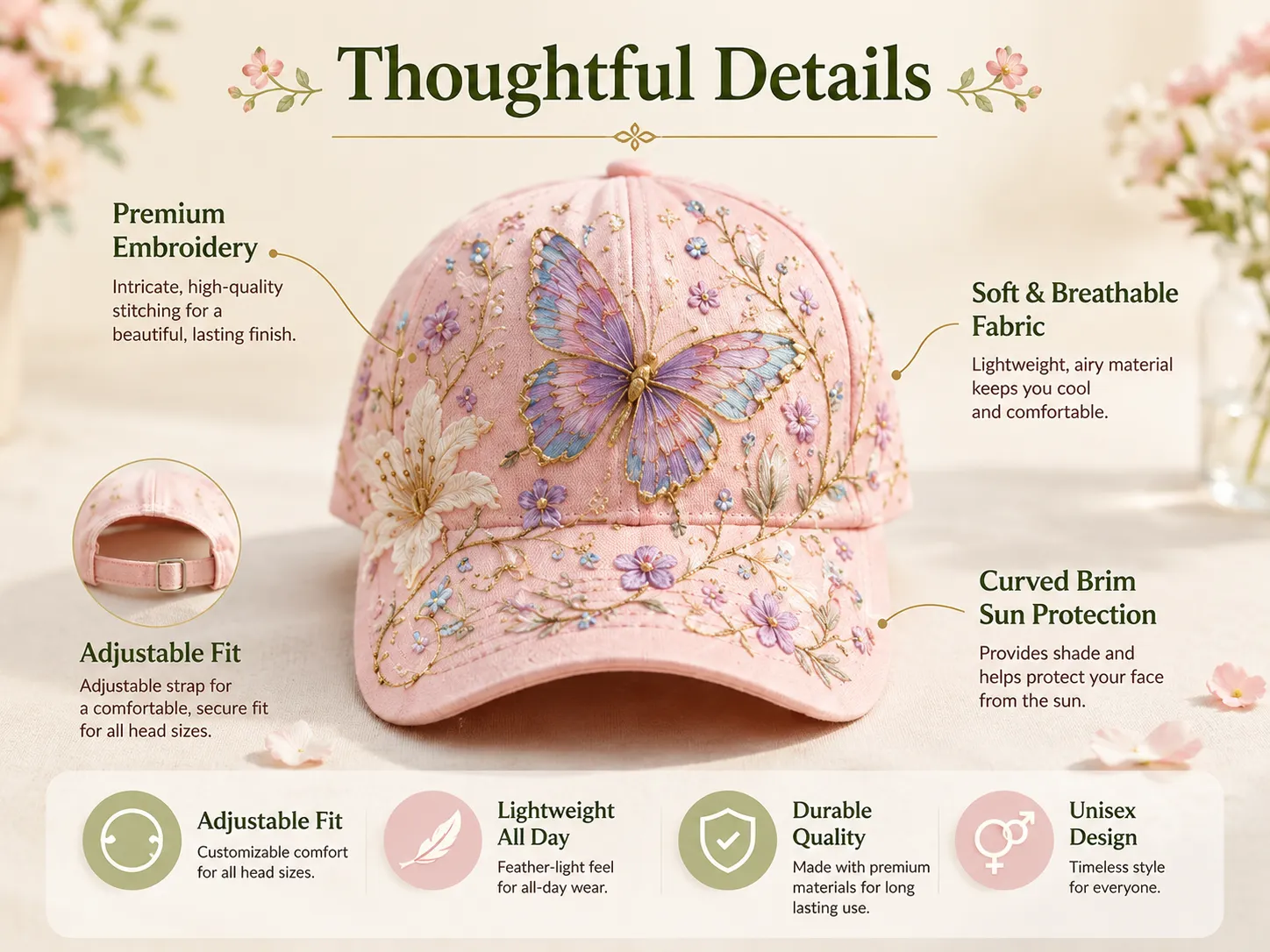 🌸🌿Garden Morning Cap  (✨2026 Limited Edition)