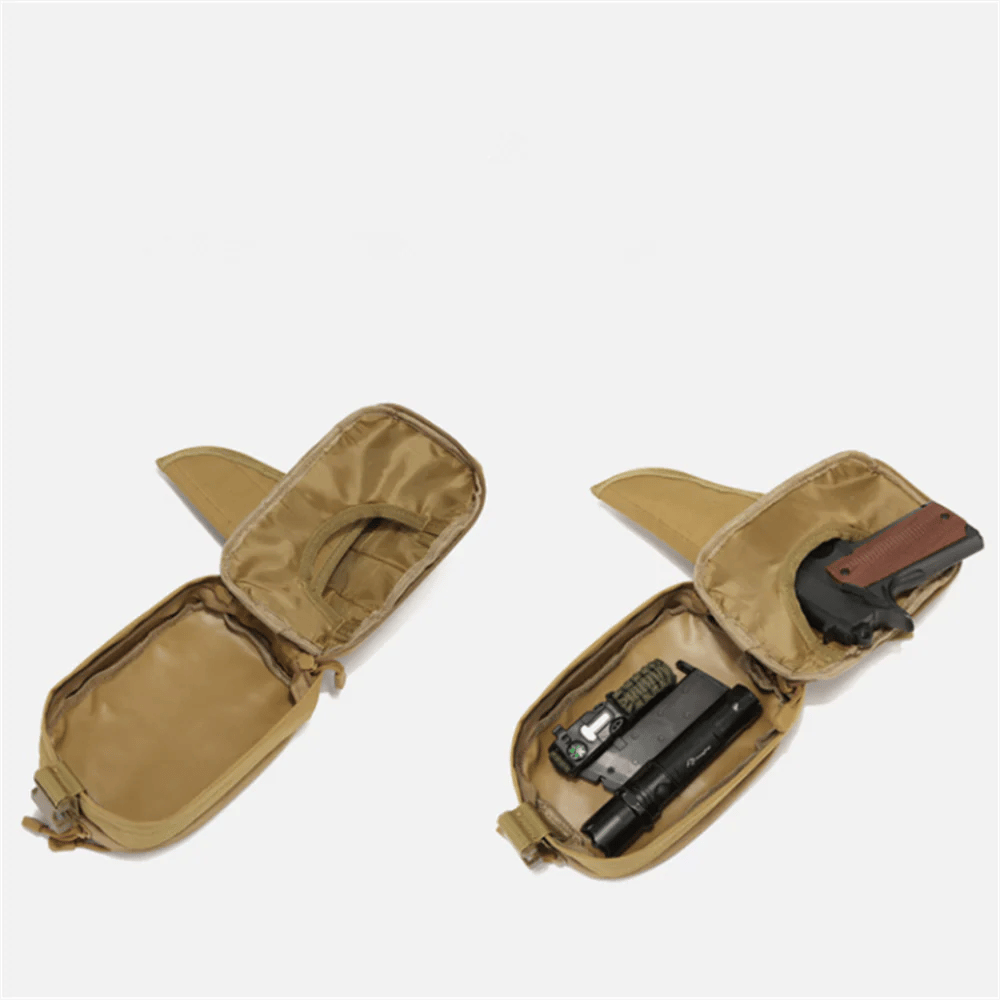 Multifunctional Concealed Carry Hip Bag with Rapid-Access Holster
