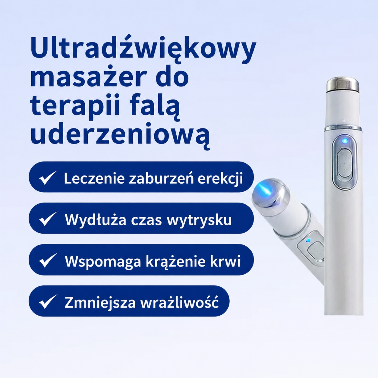 ⚡ Zaawansowana terapia falą uderzeniową wspiera męską sprawność 💪 i pomaga łagodzić ból mięśni, stawów oraz ścięgien 🦵