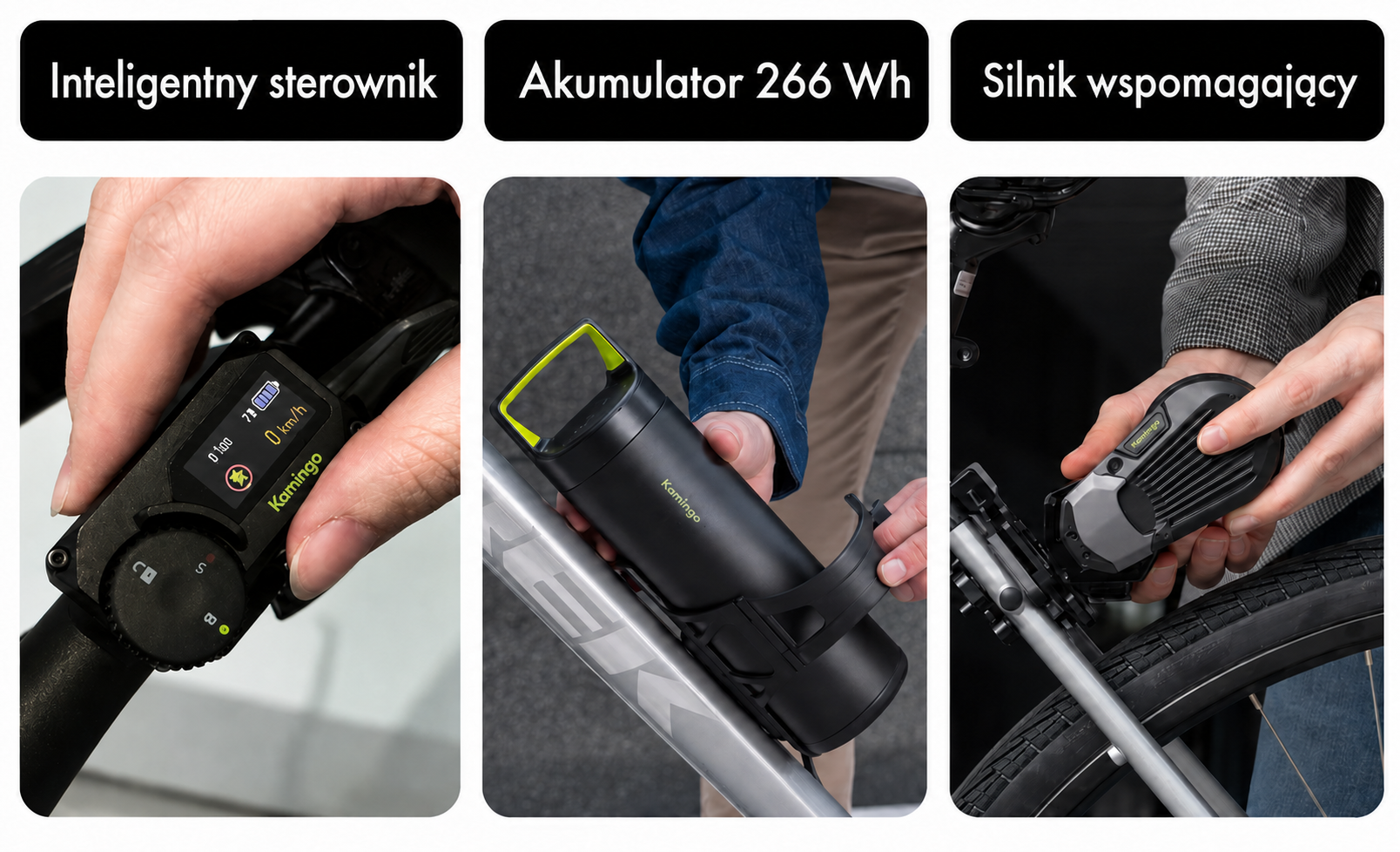⚡ Zamień swój rower w e-bike o mocy 750 W w zaledwie kilka sekund! 🚲🔋 Z zestawem Kamingo odkryjesz nową jakość jazdy — witaj w świecie Bikebot Life! 🌍✨