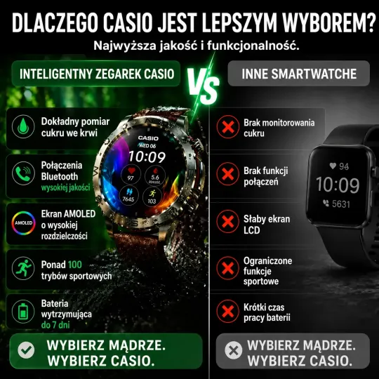 ⌚ CASIO Smartwatch 2026 nowej generacji – inteligentne funkcje i pełna kontrola każdego dnia