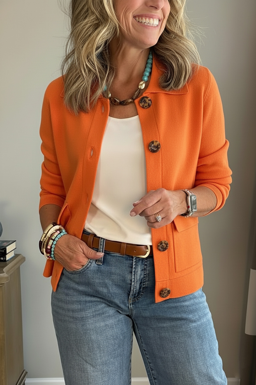 New Arrivals🔥 Casual Lapel Pocket Solid Color Jacket