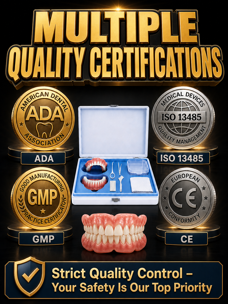 Comfortable and realistic full-mouth dental braces
