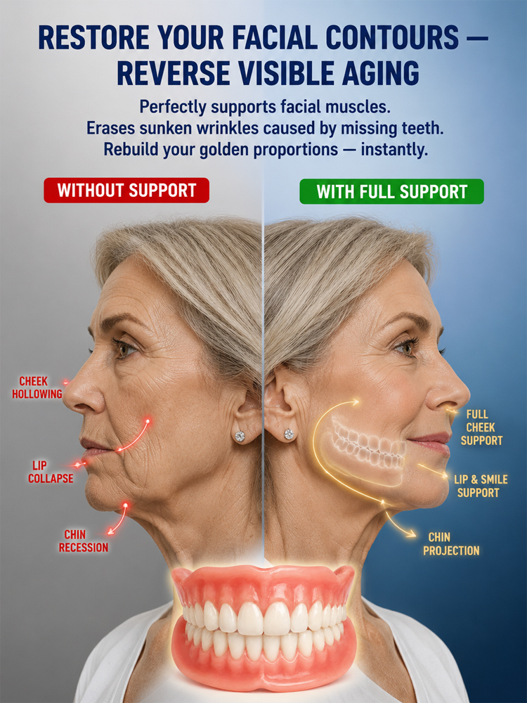【💯Awarded the highest food-grade safety certification!💯】🔥High-quality denture set🔥👍Buy one get one free, 98.9% positive reviews, 99% repurchase rate!👍