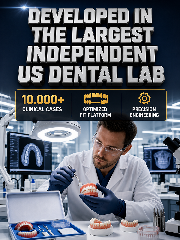 Comfortable and realistic full-mouth dental braces