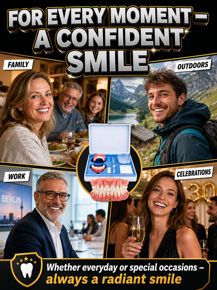 Comfortable and realistic full-mouth dental braces