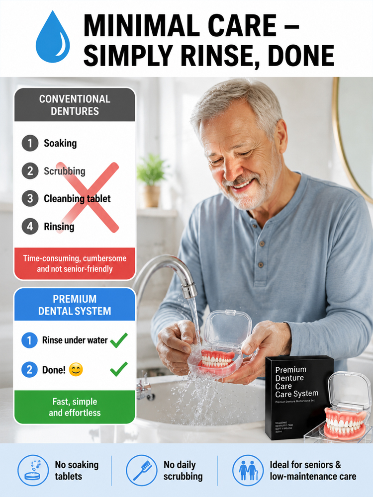 【💯Awarded the highest food-grade safety certification!💯】🔥High-quality denture set🔥👍Buy one get one free, 98.9% positive reviews, 99% repurchase rate!👍