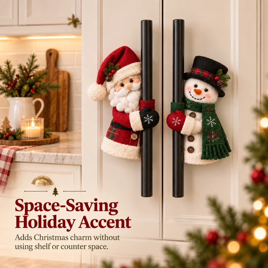 Space saving Christmas Handle Huggers