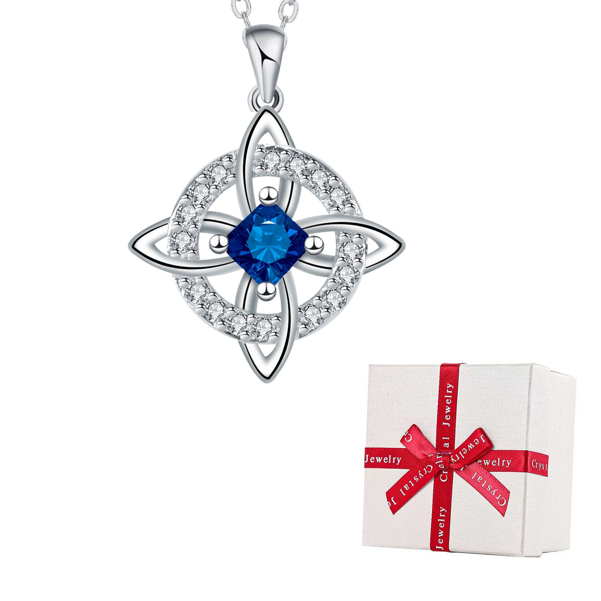 🔥Last Day 49% OFF - Witch knot necklace with mystic birthstone – Natural crystal 🔮💞 Protect your loved ones