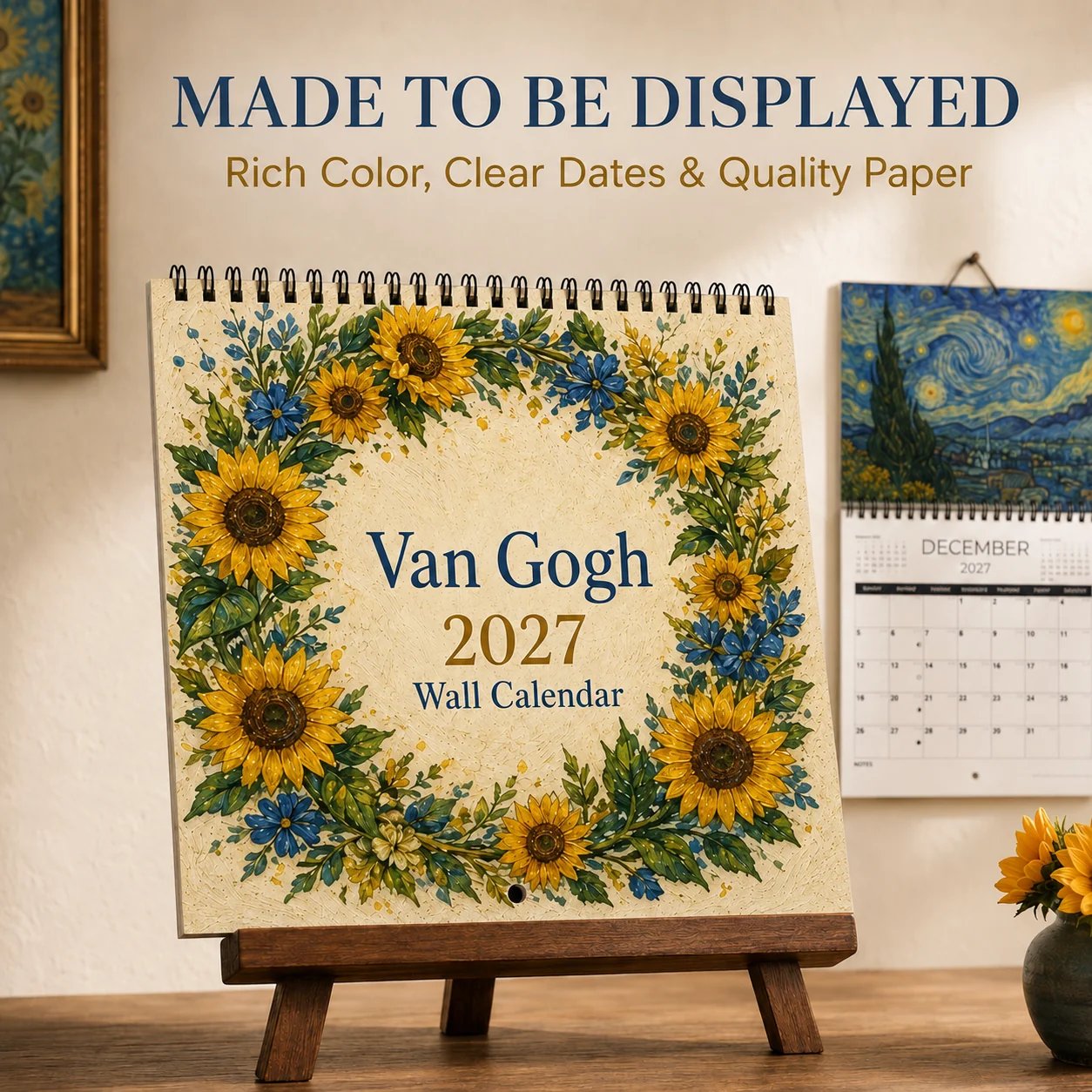 Van Gogh-inspired 2027 Wall Calendar
