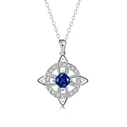 🔥Last Day 49% OFF - Witch knot necklace with mystic birthstone – Natural crystal 🔮💞 Protect your loved ones