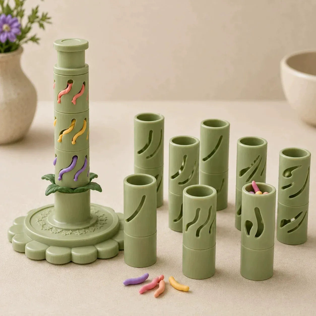 ⏳ Last Day 49% OFF – 🌸 Beginner-Friendly Clay Bloom Maker Set | Reusable 3D-Printed Flower Shaping Tool with Interchangeable Sleeves & 12/24-Color Modeling Clay Included ✨