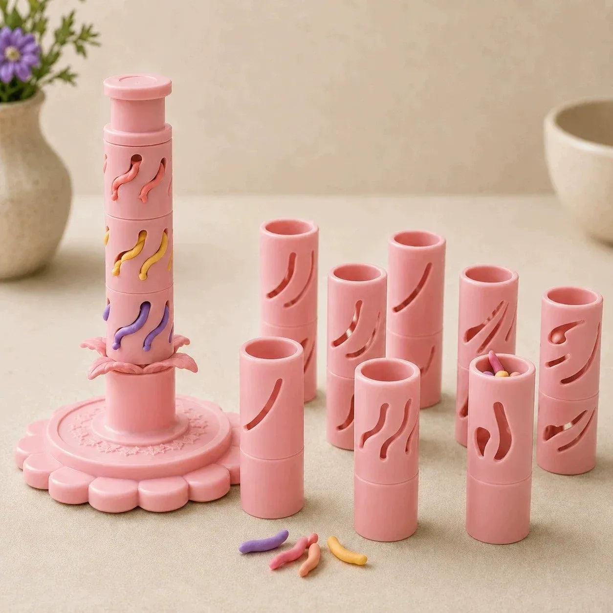 ⏳ Last Day 49% OFF – 🌸 Beginner-Friendly Clay Bloom Maker Set | Reusable 3D-Printed Flower Shaping Tool with Interchangeable Sleeves & 12/24-Color Modeling Clay Included ✨