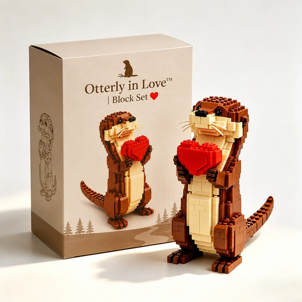 Otterly in Love 🦦❤️ | Cute Otter Building Set & Love Gift