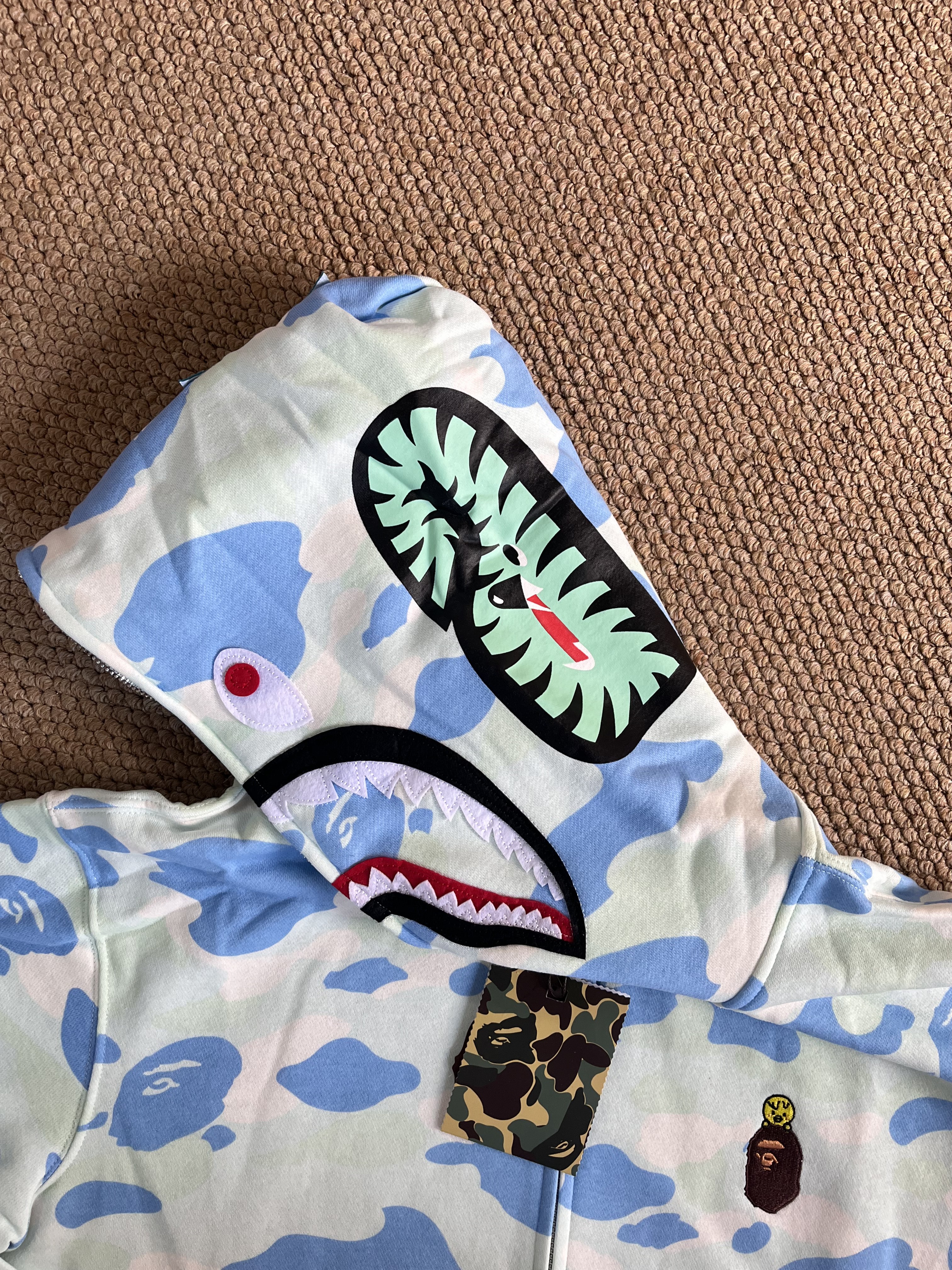 StrayKids Felix BAPE Inspired Bape camo zip-up  hoodie-Stray Kids